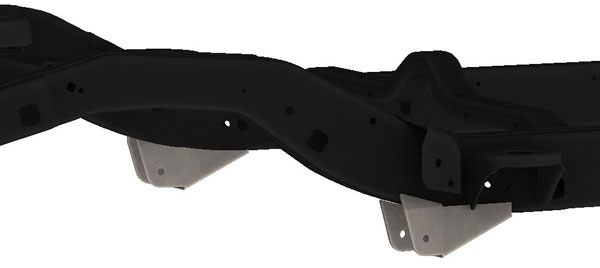 Jeep JK Rear Lower Control Arm Frame Brackets