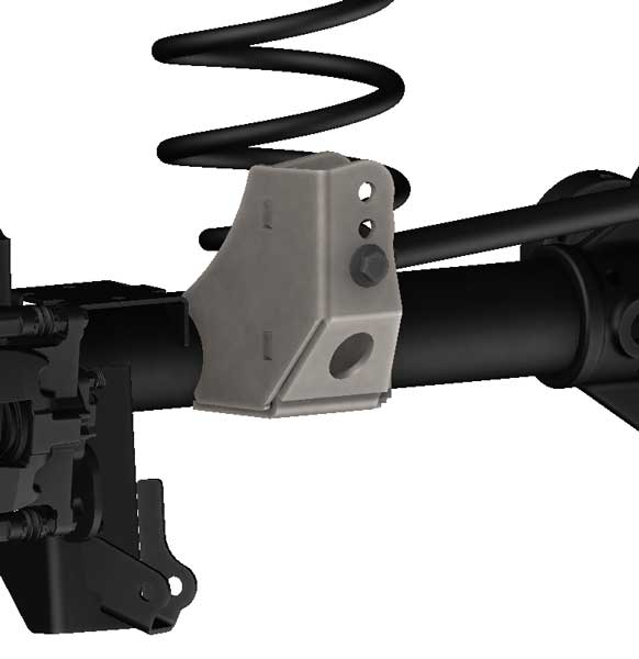 Jeep Wrangler JK Lifted Rear Axle Track Bar Bracket