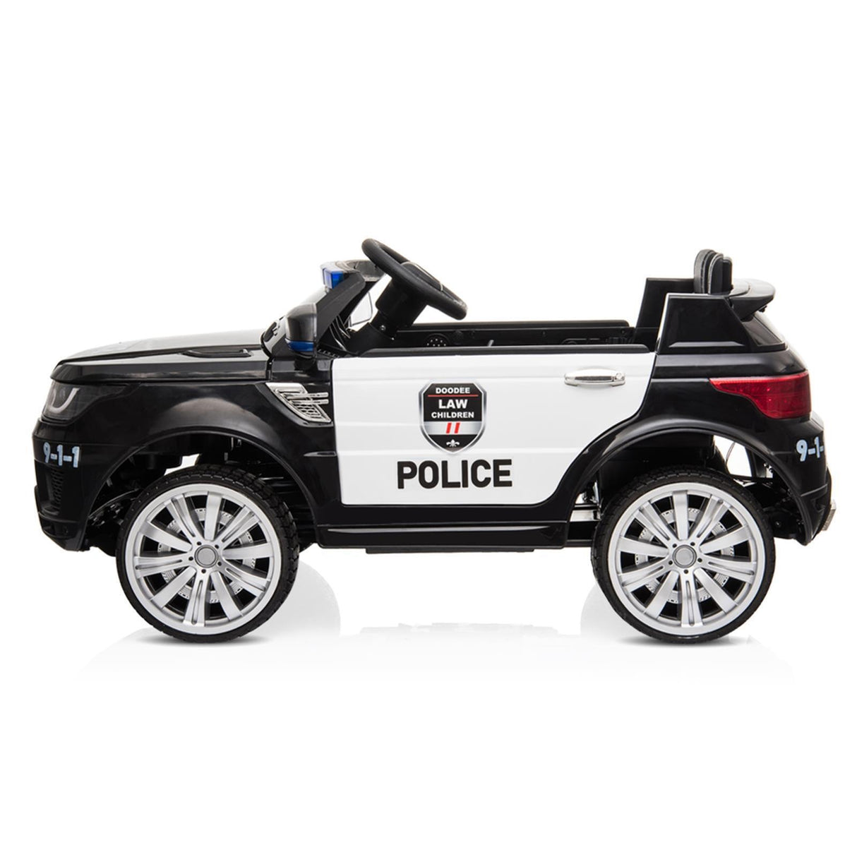 Kids Police Car Ride On SUV Truck with Siren, Music, LED Lights, and Remote Control - Perfect Gift for Little Officers