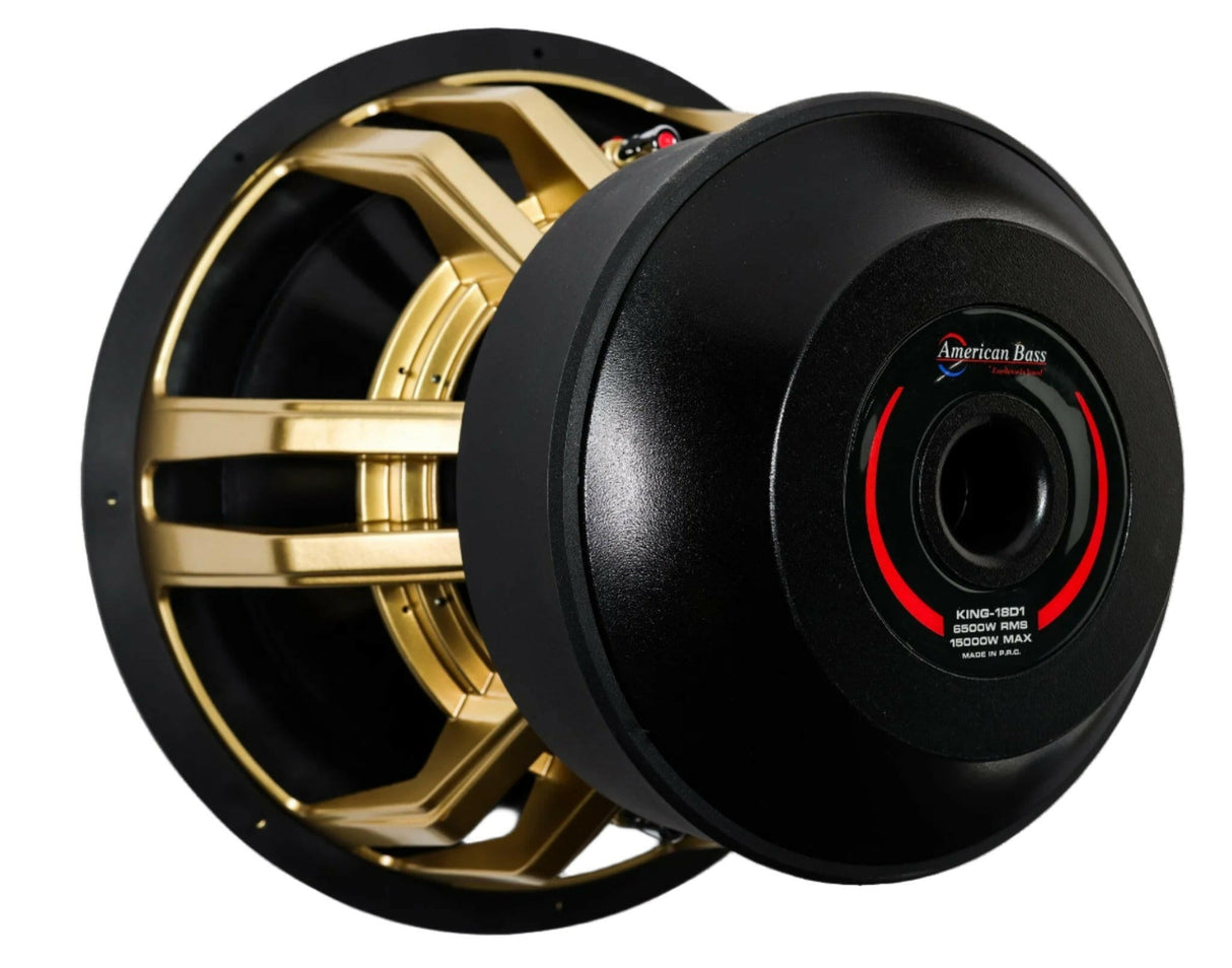 King 18″ Car Subwoofer | 6500 Watts RMS | Dual Voice Coil 1 Ohm or 2 Ohm