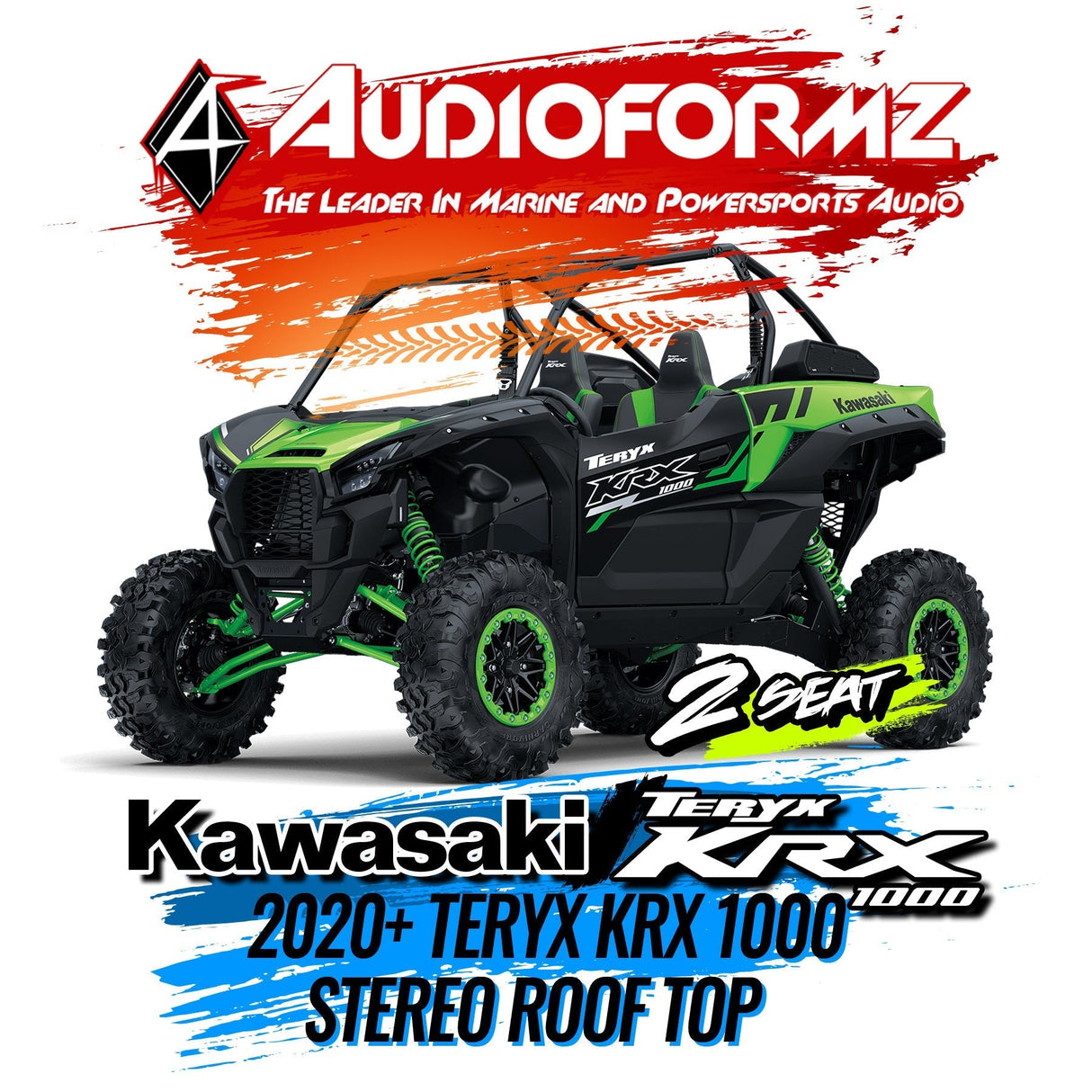2020+ Kawasaki Teryx KRX 1000 Stereo Tops (2-Seat) Kawasaki