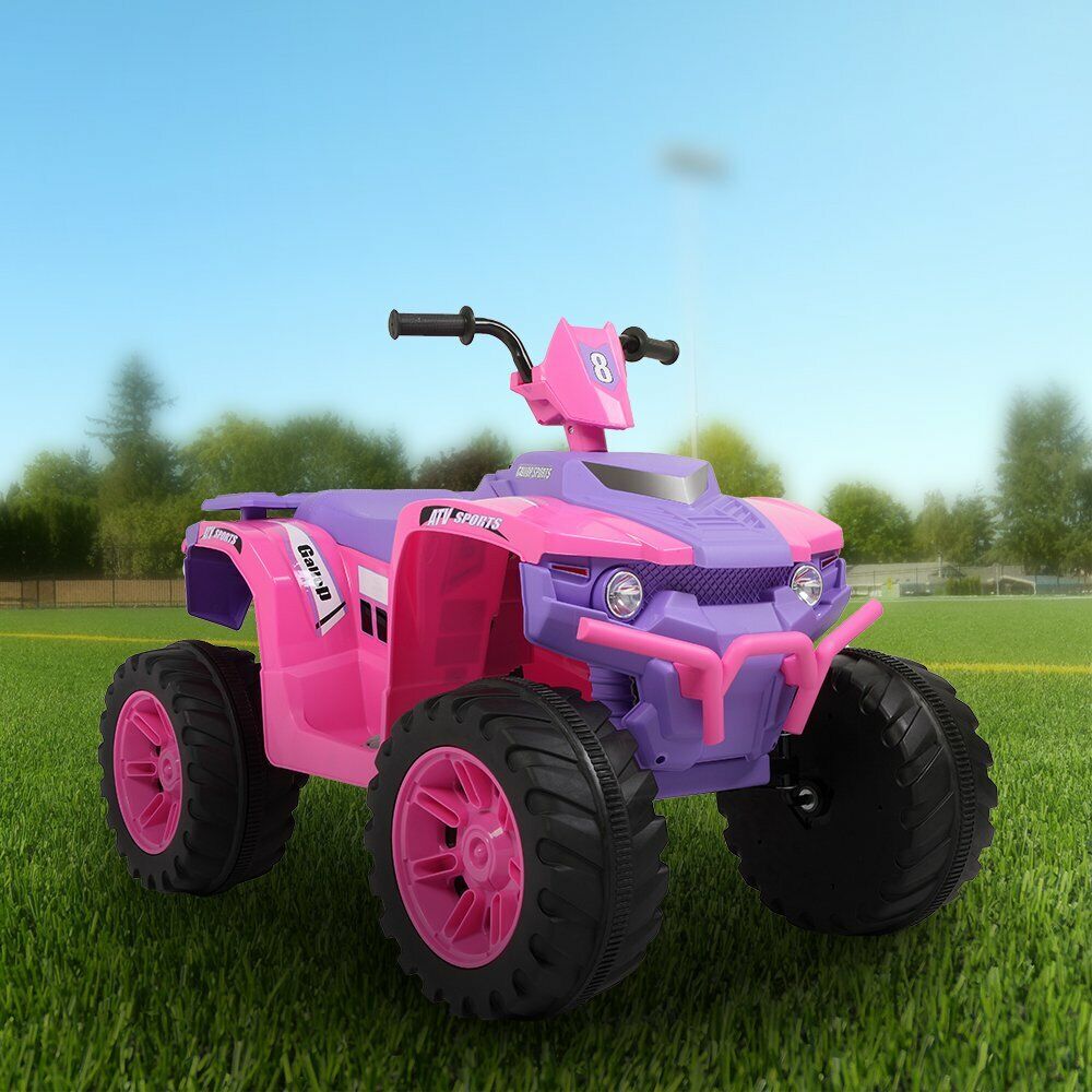 LEADZM Dual Drive All Terrain Kids Car with 2 Speed Modes - Pink/Purple
