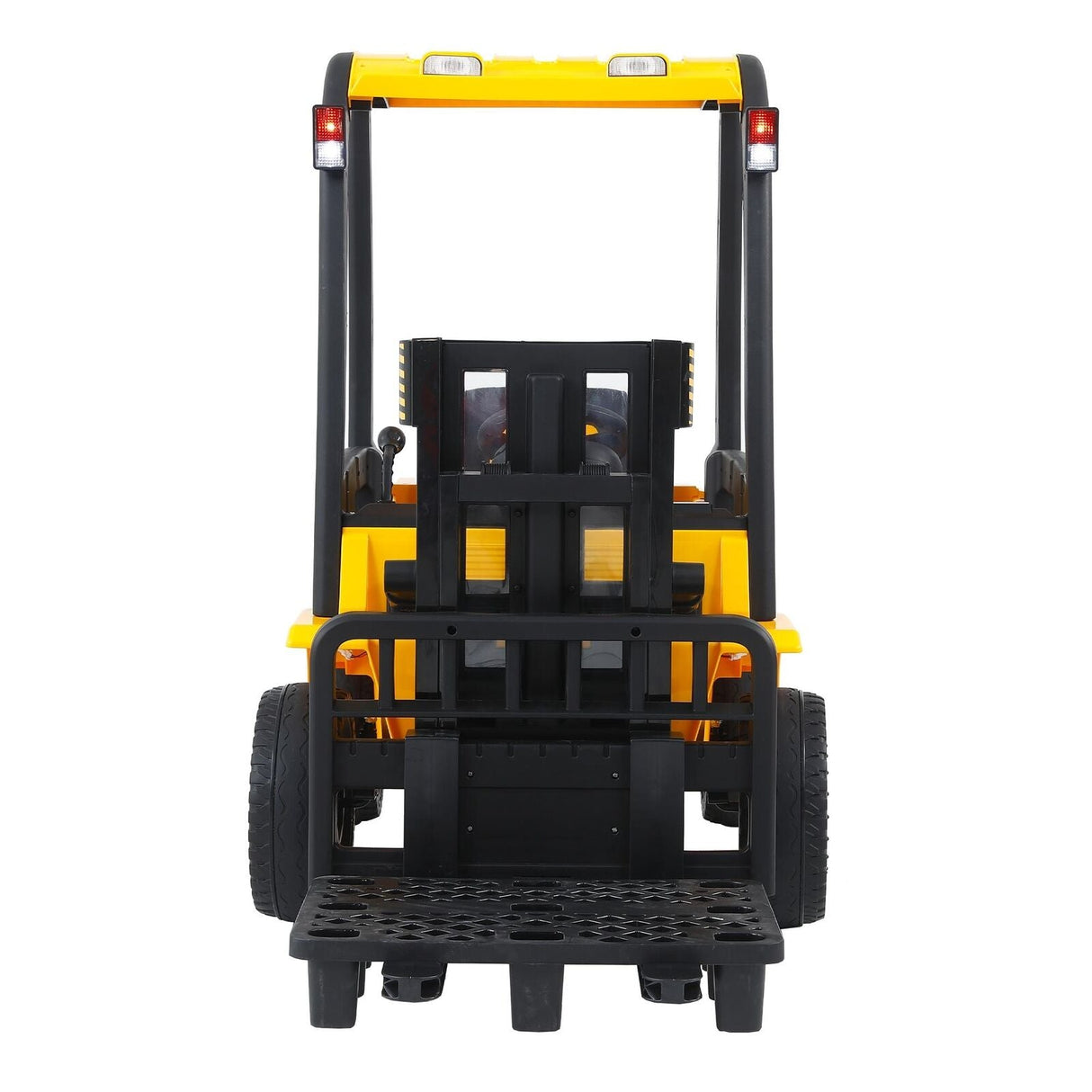 LED-Equipped Electric Forklift Toy with Battery-Powered Lifting Rod