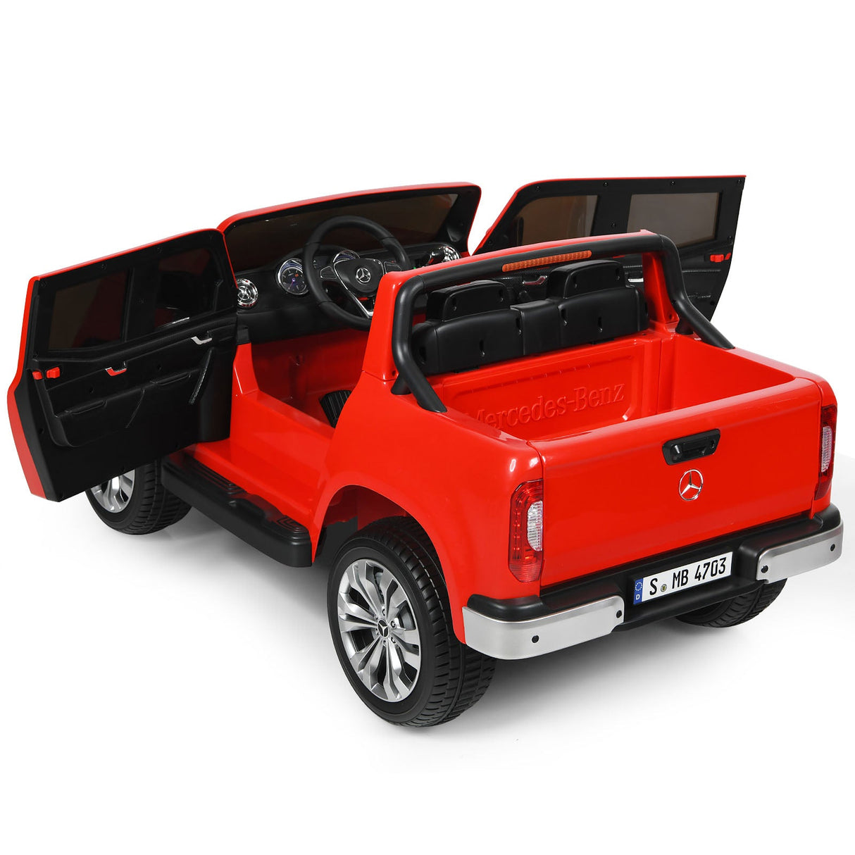 Licensed Benz Electric Ride-On Car for Kids - 2 Seater Toy Vehicle