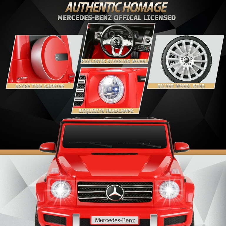 Licensed Mercedes-Benz 12V Kids Ride On Car with Remote Control and 3 Speeds - Brand New SUV Toy Truck