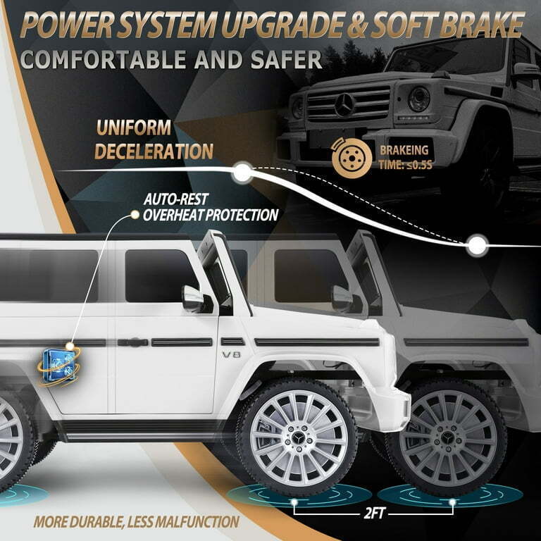 Licensed Mercedes-Benz 12V SUV Ride-On Car for Kids with Remote Control - 100W Powered Toy