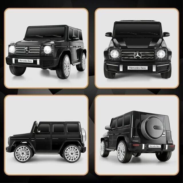 Licensed Mercedes-Benz G500 4WD Kids Ride-On Car with Remote Control and Music - 12V
