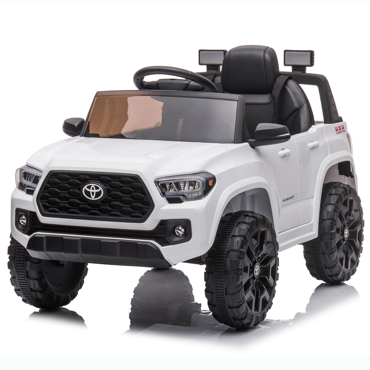 Licensed Toyota Tacoma Ride-On Car for Kids with MP3 Player - 12V Electric Vehicle by Kimbosmart