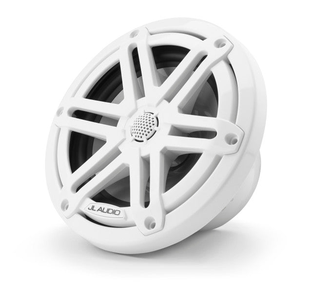 JL Audio M3-650X-S-Gw 6.5" 225W Marine Coaxial Speakers - Gloss White Sports Grills (Pair)