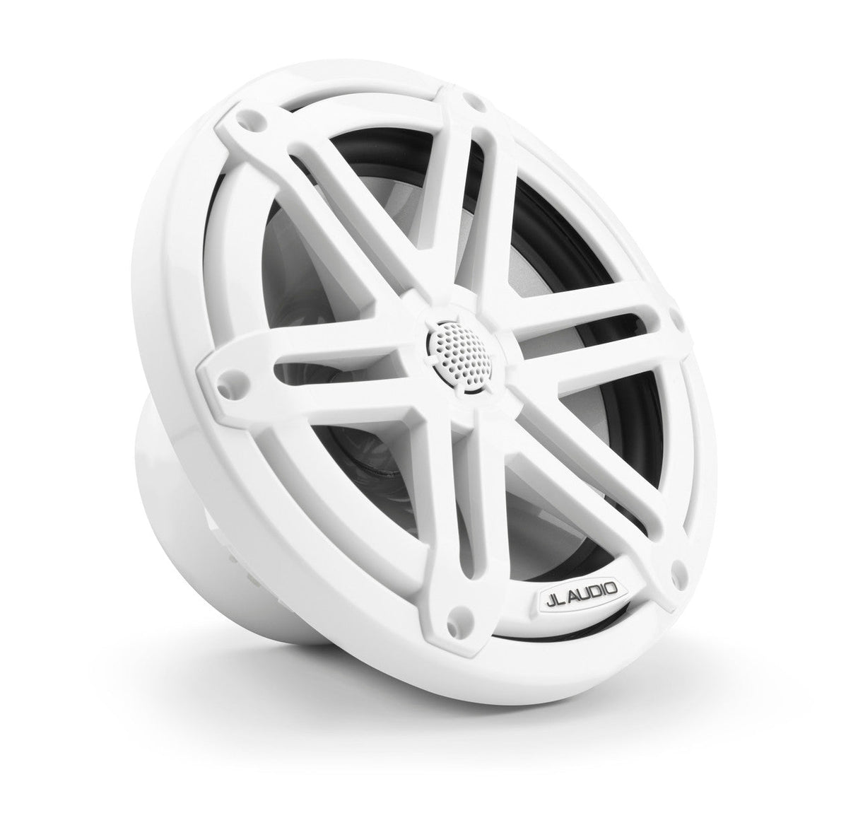 JL Audio M3-770X-S-Gw 7.7" 225W Marine Coaxial Speakers (Pair) - Gloss White Sport Grilles
