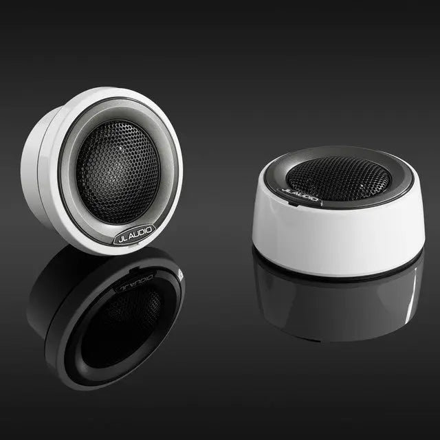 JL Audio M6-100CT-CS-GwGm 1" 150W Marine Component Tweeters - Gloss White Sports Grilles (Pair) JL Audio