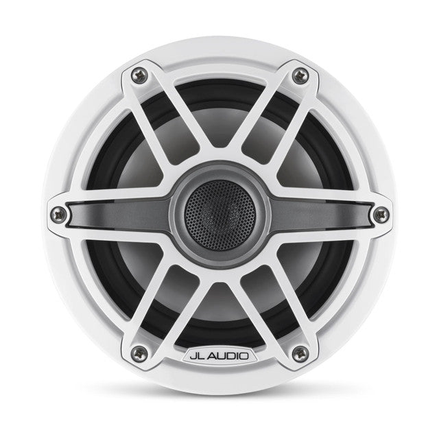 JL Audio M6-650X-S-GwGw 6.5" Marine Coaxial Speakers - Gloss White Sportes Grills (Pair) JL Audio
