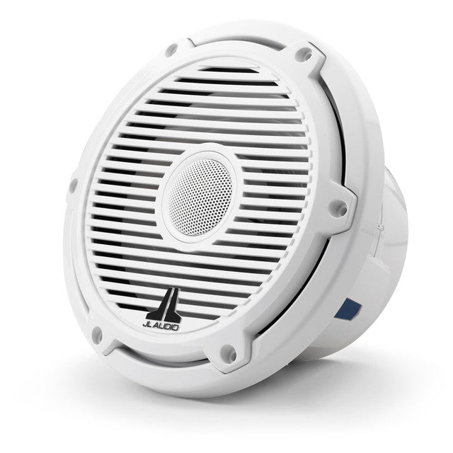 JL Audio M6-770X-C-3Gw 7.7" Marine Coaxial Speakers-Gloss White Sports Grills (Pair)