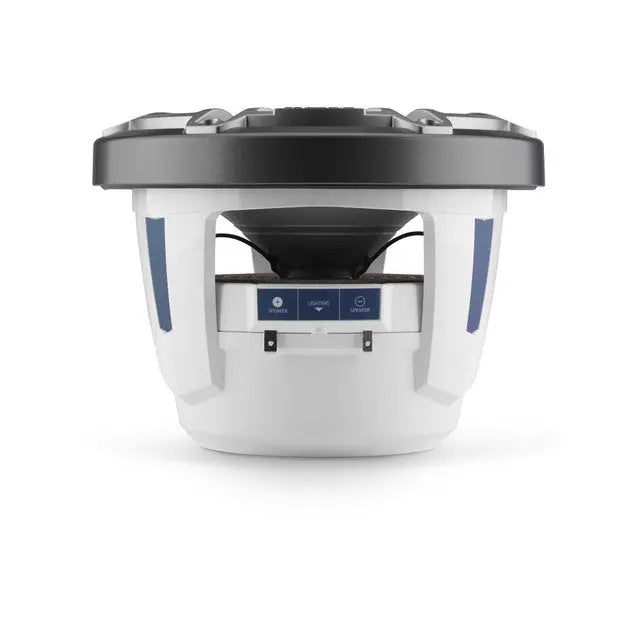 JL Audio M6-770X-S-GmTi 7.7" 250W Marine Coaxial Speakers-Gloss White Sports Grills (Pair) JL Audio