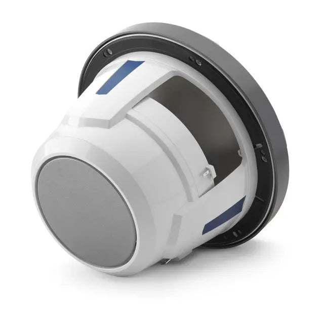 JL Audio M6-770X-S-GmTi 7.7" 250W Marine Coaxial Speakers-Gloss White Sports Grills (Pair) JL Audio