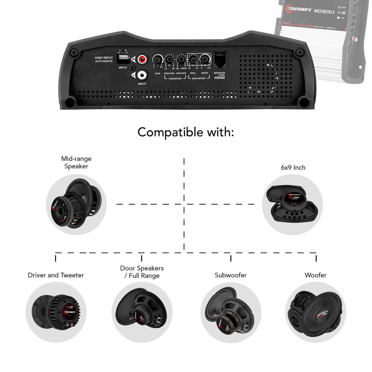 Taramps MD 1200.1 Car Audio Amplifier Taramps US