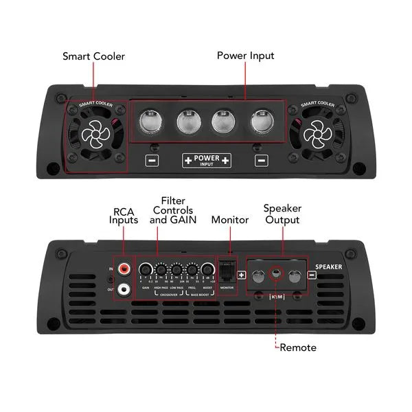 Taramps MD8000.1 8000W RMS Full Range Amplifier 2-Ohm Taramps