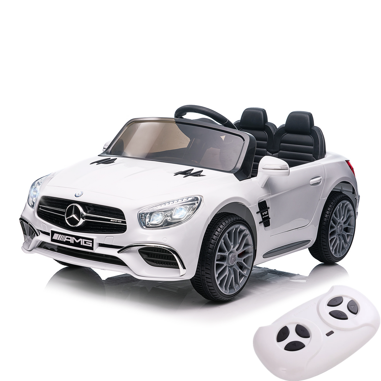 Mercedes-Benz AMG SL65 Licensed 12V Electric Ride-On Car with RC, MP3, and LED Lights for Kids