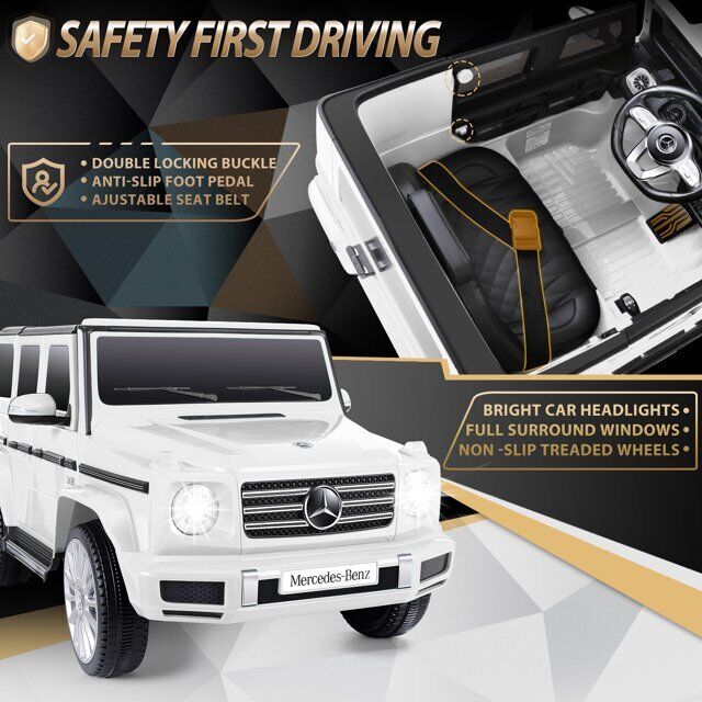 Mercedes-Benz G500 12V Electric Ride-On Car for Kids - Officially Licensed Motorized Toy
