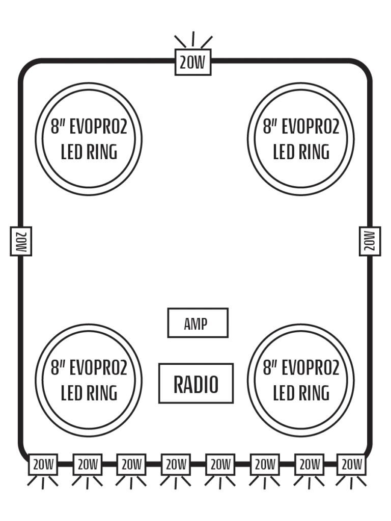 2015+ Kawasaki Mule Pro-FX Stereo Tops (2-Door) Kawasaki
