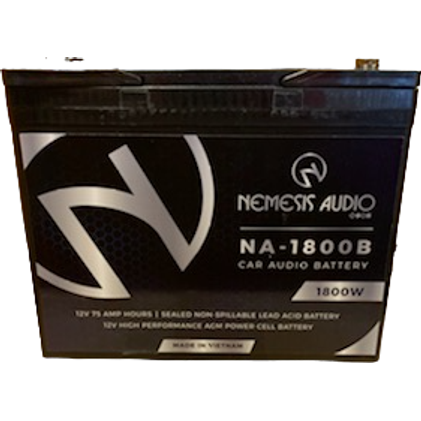 Nemesis Audio NA-1800B 75AH 1800W AGM Power Cell 12V Battery Nemesis Audio