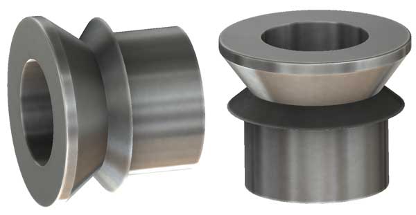 3/4" to 5/8" High Misalignment Spacer Zinc Plated Steel 1-5/8 Inch Mounting Width Pair