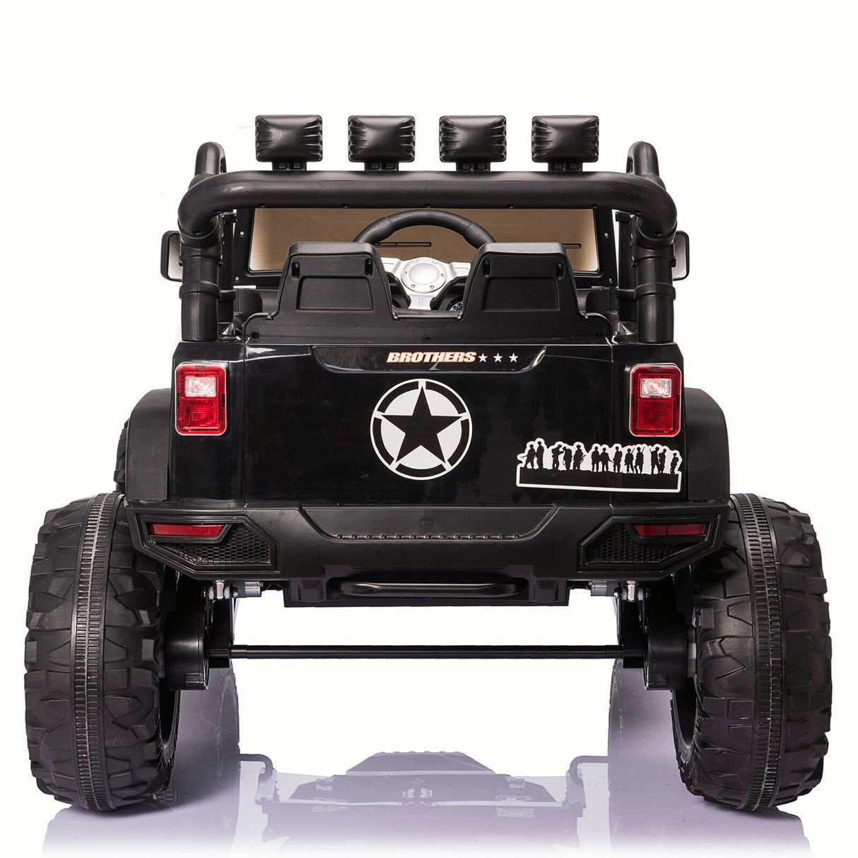 New 24V Electric Ride-On Jeep Toy Car with Remote Control and Bluetooth Connectivity for Kids