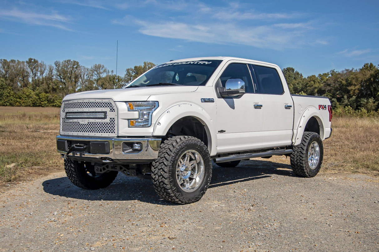 Oval Nerf Step | Crew Cab | Black | Ford F-150/F-150 Lightning/Raptor (15-24)