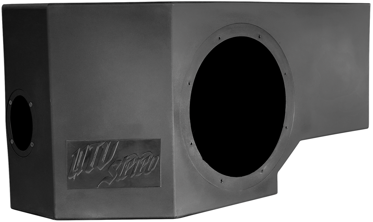 Can-Am® Defender HD11 Vented 10" Front Passenger Subwoofer Enclosure Unloaded | UTVS-DEF2-VENC-PASS-10-FRONT