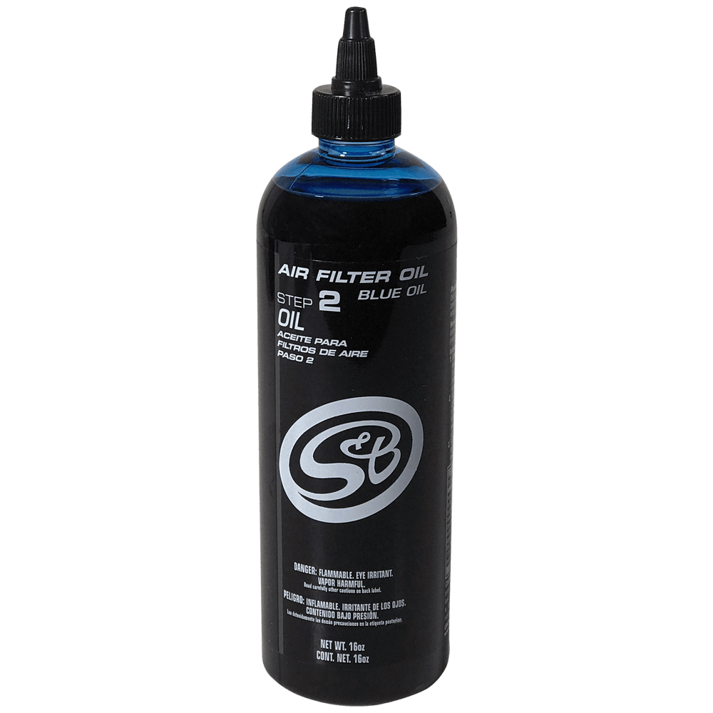 16 oz. Bottle of Air Filter Oil - Blue S&B