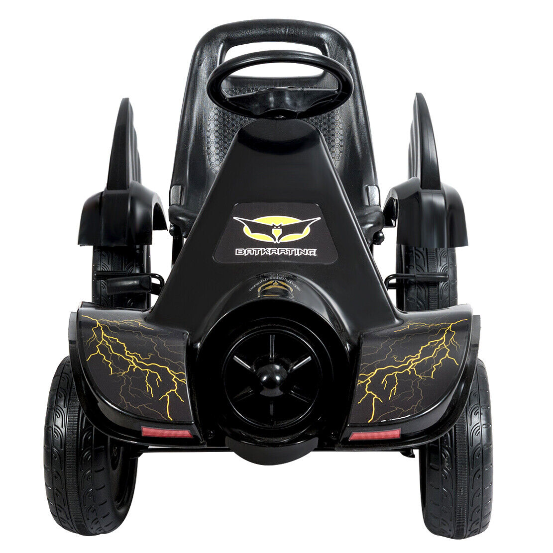 Pedal Powered Go Kart for Kids with Clutch & Hand Brake - 4 Wheel Racer Toy