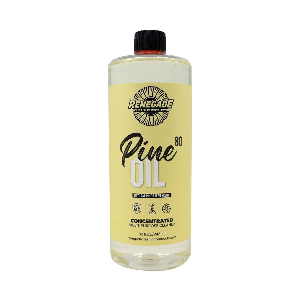 Pine Oil 80 Cleaner: 80% Pure Pine Oil - 32 oz. and 1-Gallon, Plant‑Powered Disinfectant