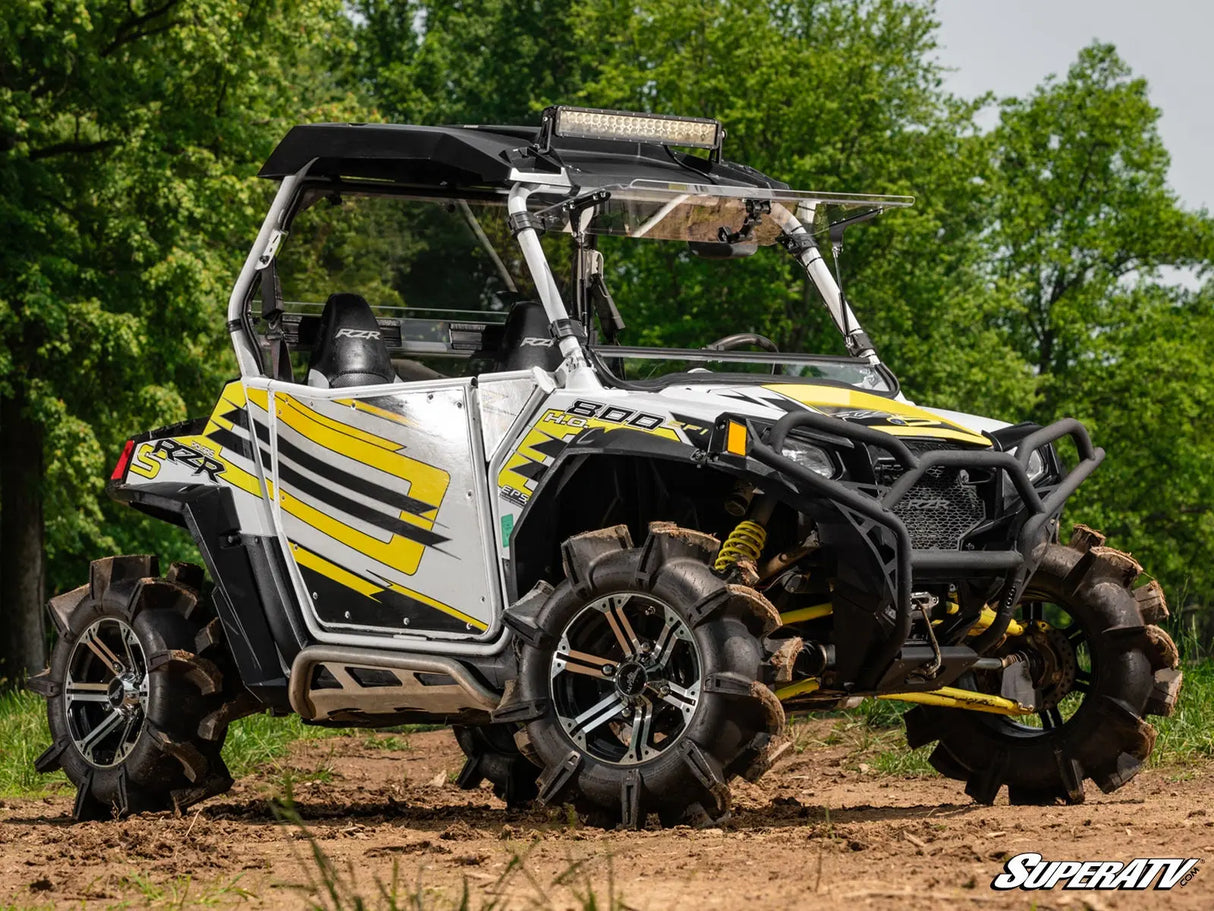 SuperATV Polaris RZR 570 Scratch Resistant Flip Windshield
