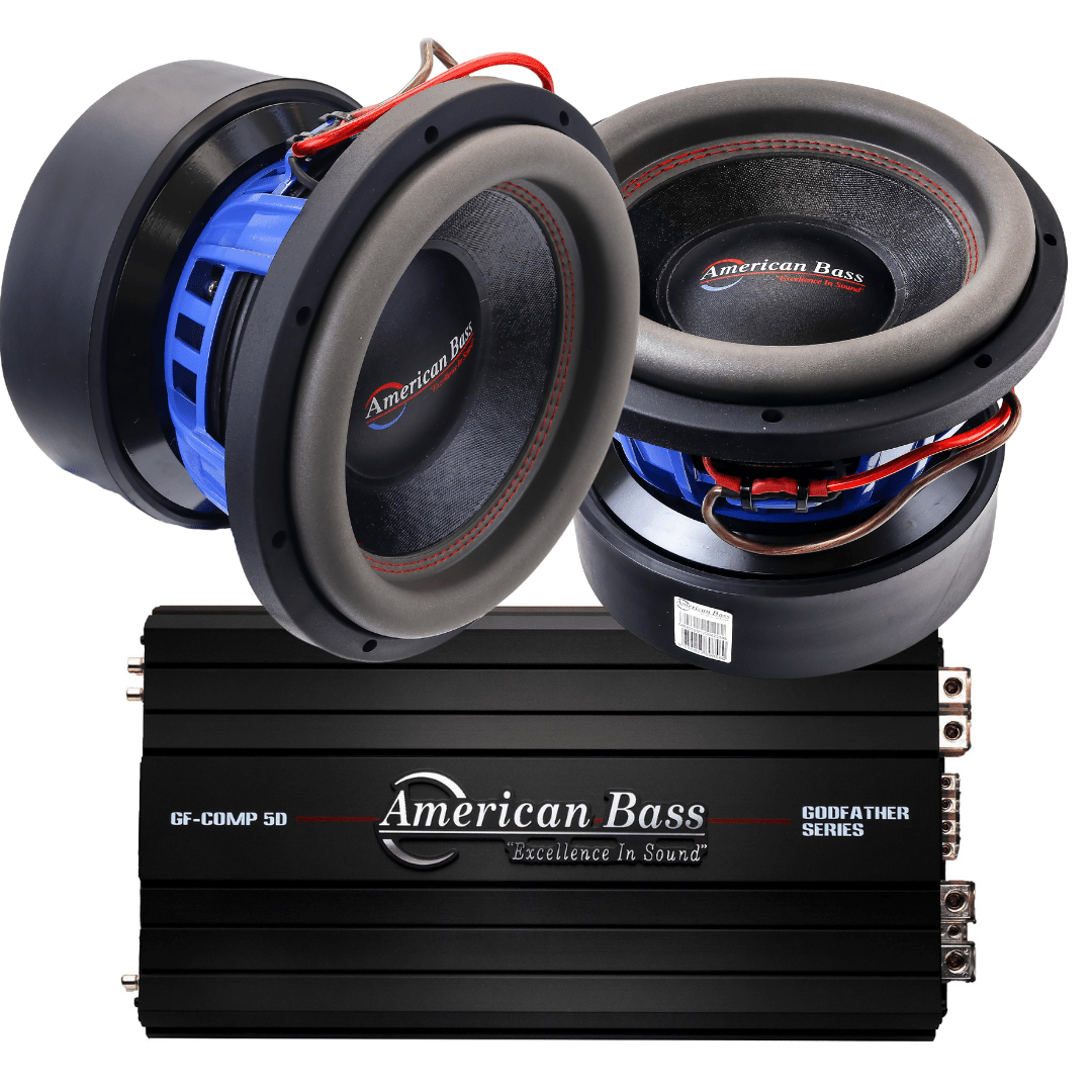 Power Pack: 2 HD 10 Subwoofers + Godfather Comp 5D Amplifier