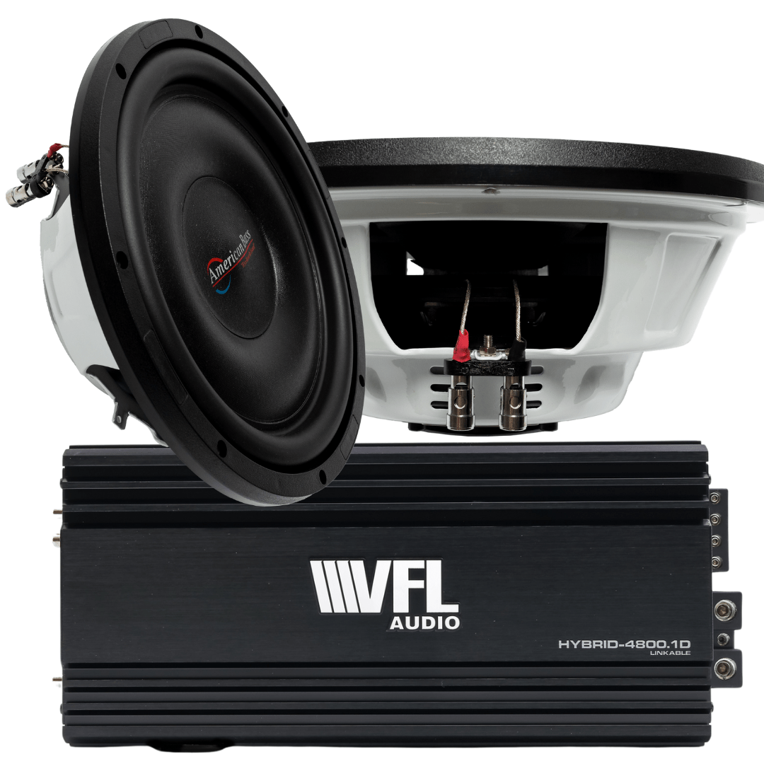 Power Pack: 2 Titanium 12 Slim Subwoofers + VFL Hybrid 4800.1 Amplifier