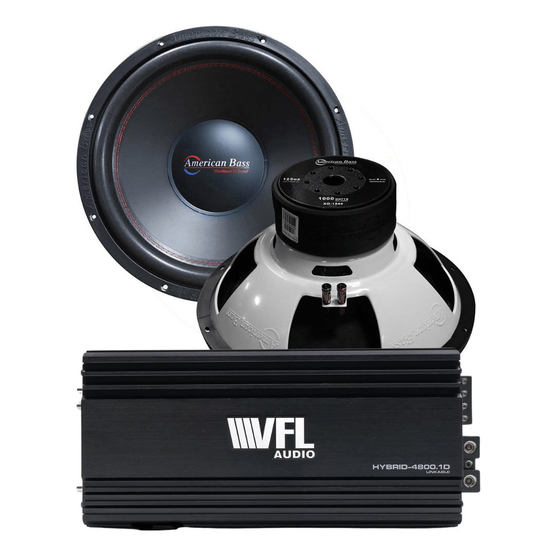 Power Pack: 2 XO 1544 Subwoofers + VFL Hybrid 4800.1 Amplifier