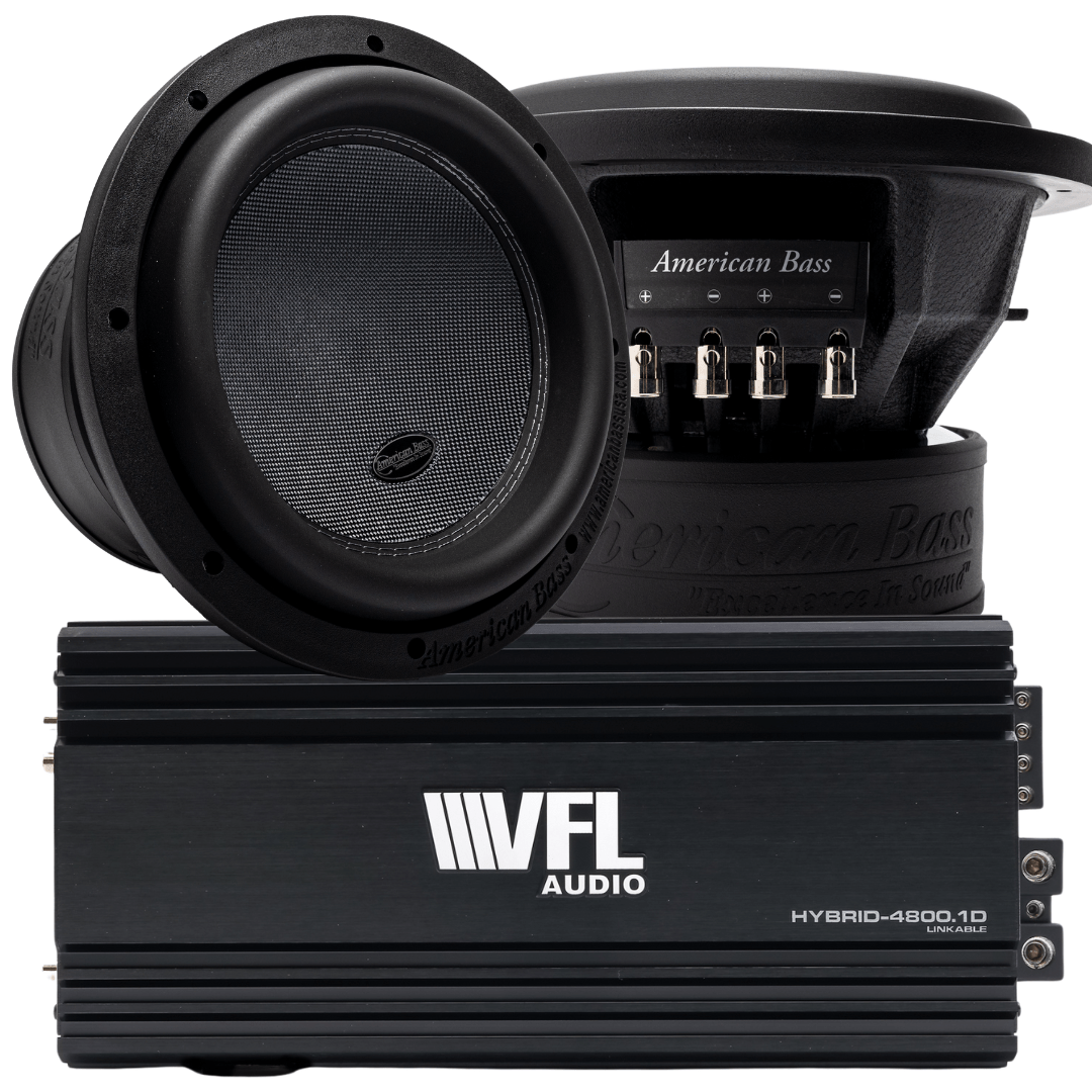 Power Pack: 2 XR 10 Subwoofers + VFL Hybrid 4800.1 Amplifier