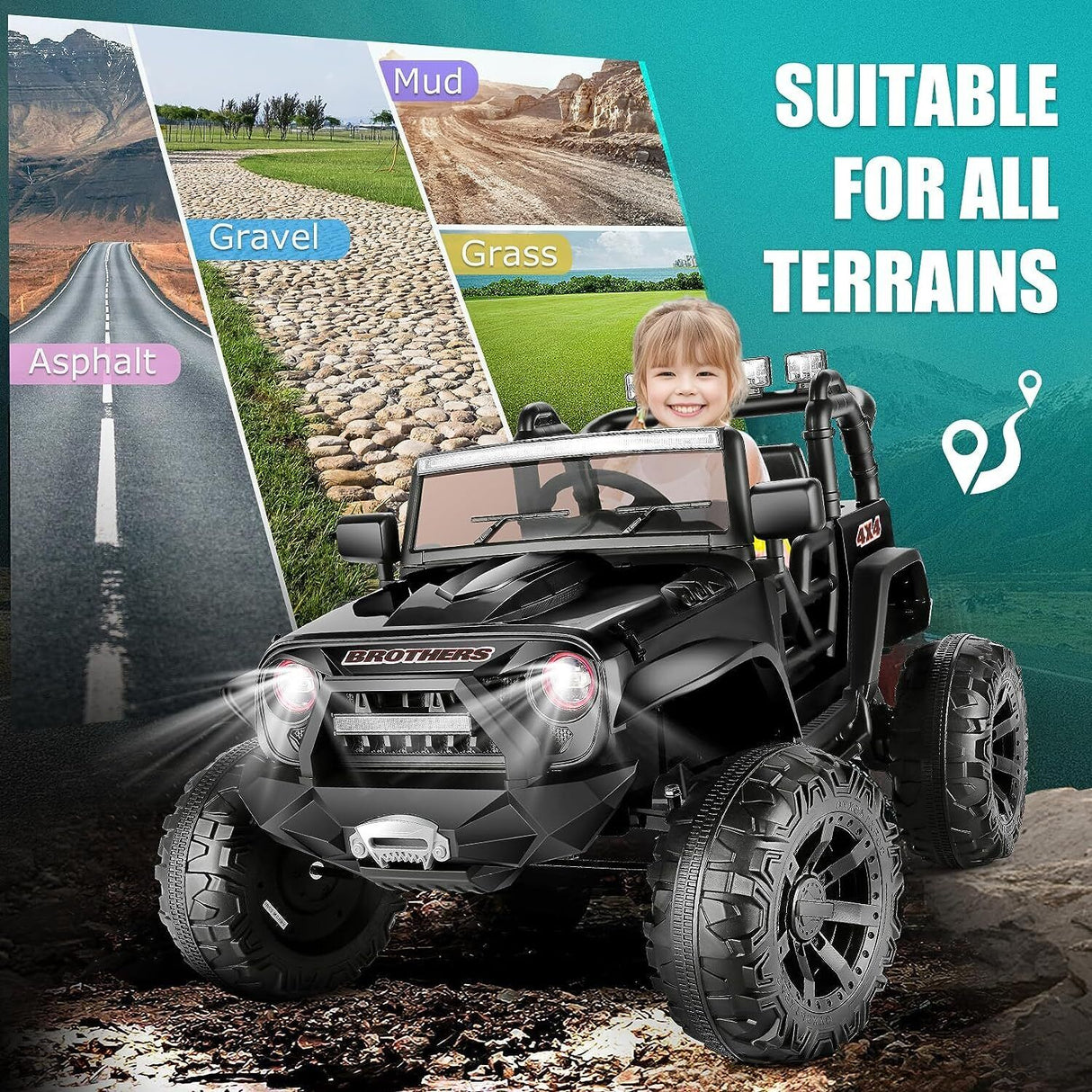 Premium 24V Electric Ride-On Car for Kids with Remote Control - 3 Speed Options