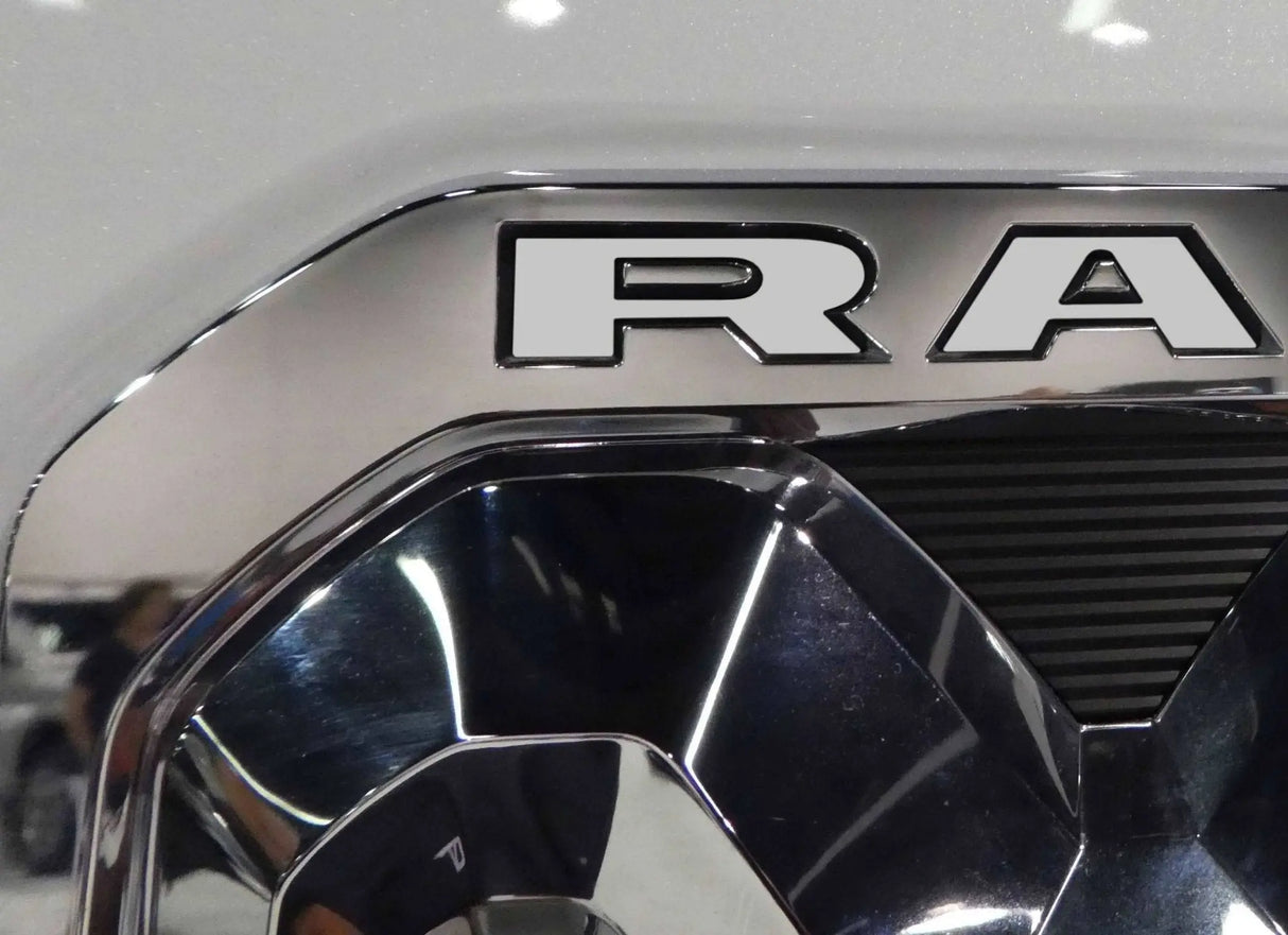 Premium Cast Vinyl Decal Letter Inserts for 2019-2024 RAM Tailgate Emblem TVD Vinyl Decals