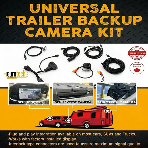 UTBCK Universal Trailer Backup Camera Kit