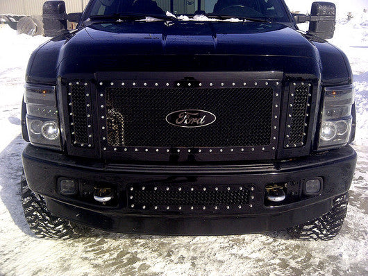 Ford Super Duty 08-10 Projector Headlights CCFL Halos/DRL Smoked/Black