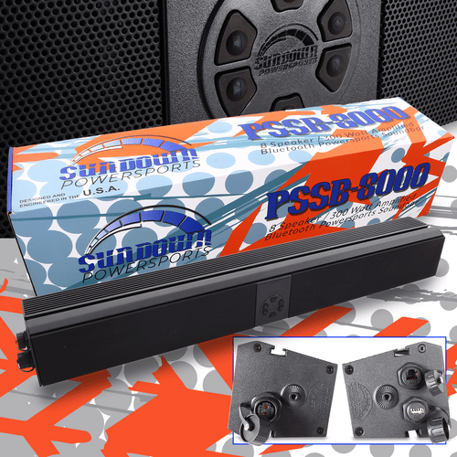 PSSB-8000 Amplified Bluetooth Powersports Soundbar Speaker