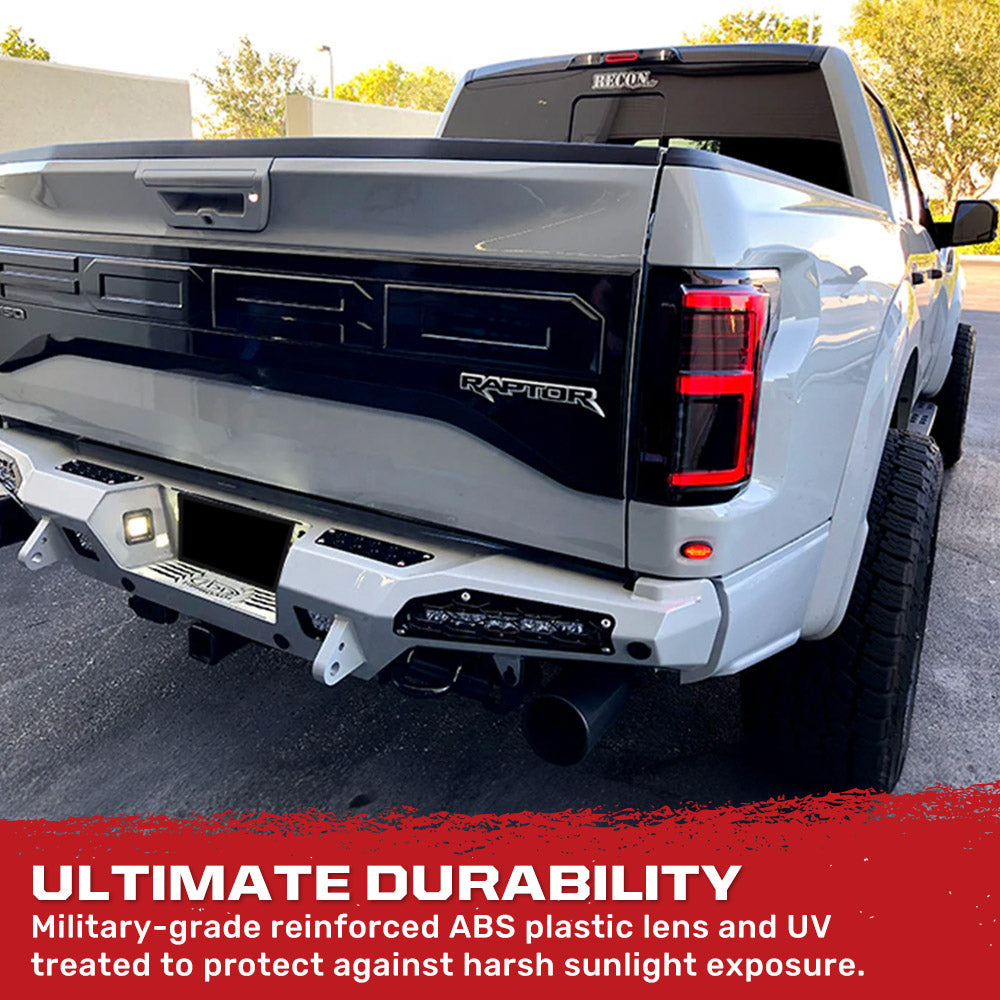 Ford F-150 SVT Raptor 17-20 Ultra Bright OLED Tail Lights (Replaces Factory/OEM LED with BLIS) - Multiple Lens