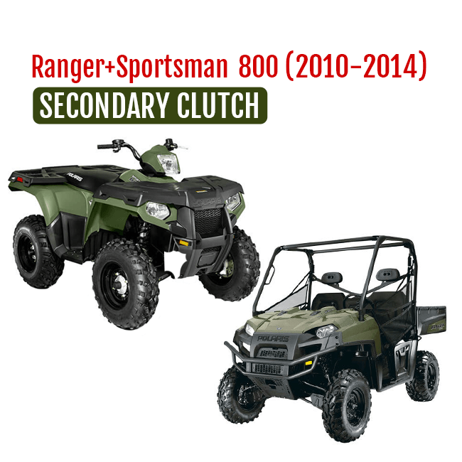 Ranger 800 XP (2010-2014) Secondary Clutch - Tied type Upgrade EBS Harvey's ATV Parts