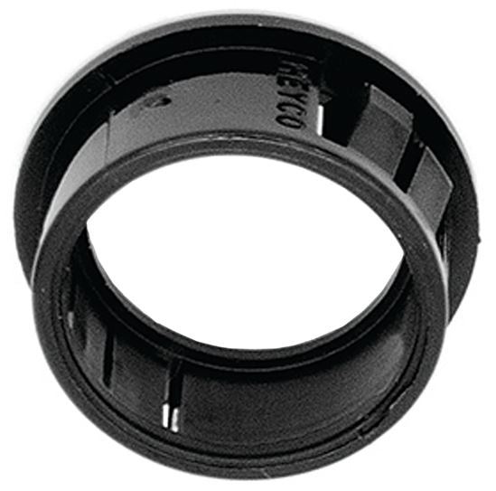 Jandorf Conduit Bushing, Nylon, Black, 3/4 in Dia Panel Hole, 0.453 in Thick Panel #61432 Jandorf