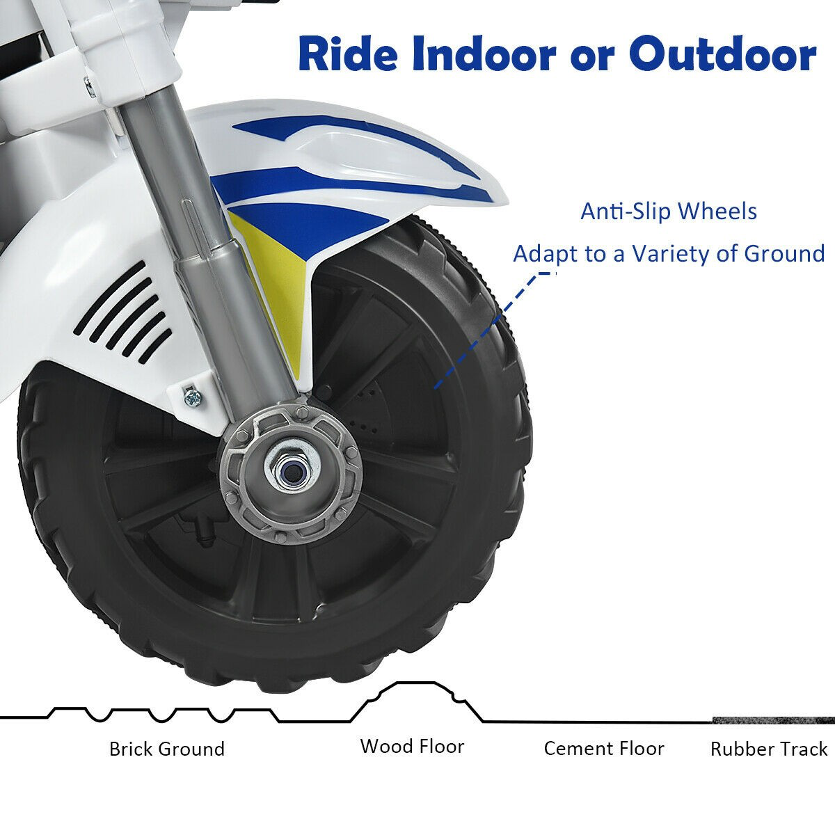 Rev Up the Fun with Our 6V Electric 3-Wheel Motorcycle Toy for Kids - Complete with Sound Effects!