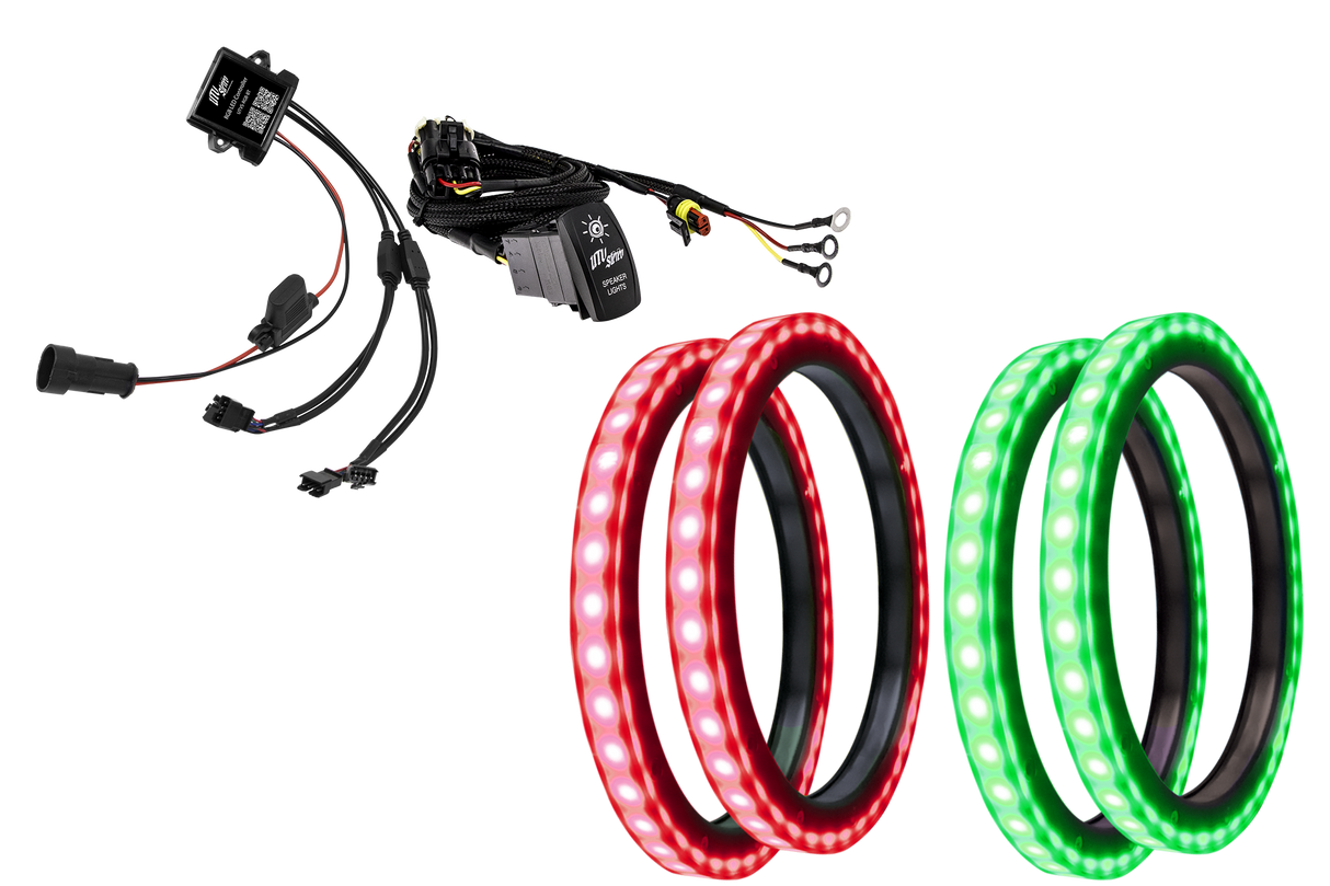 8" RGB LED Speaker Rings (Pair) | UTVS-8LSR UTV Stereo