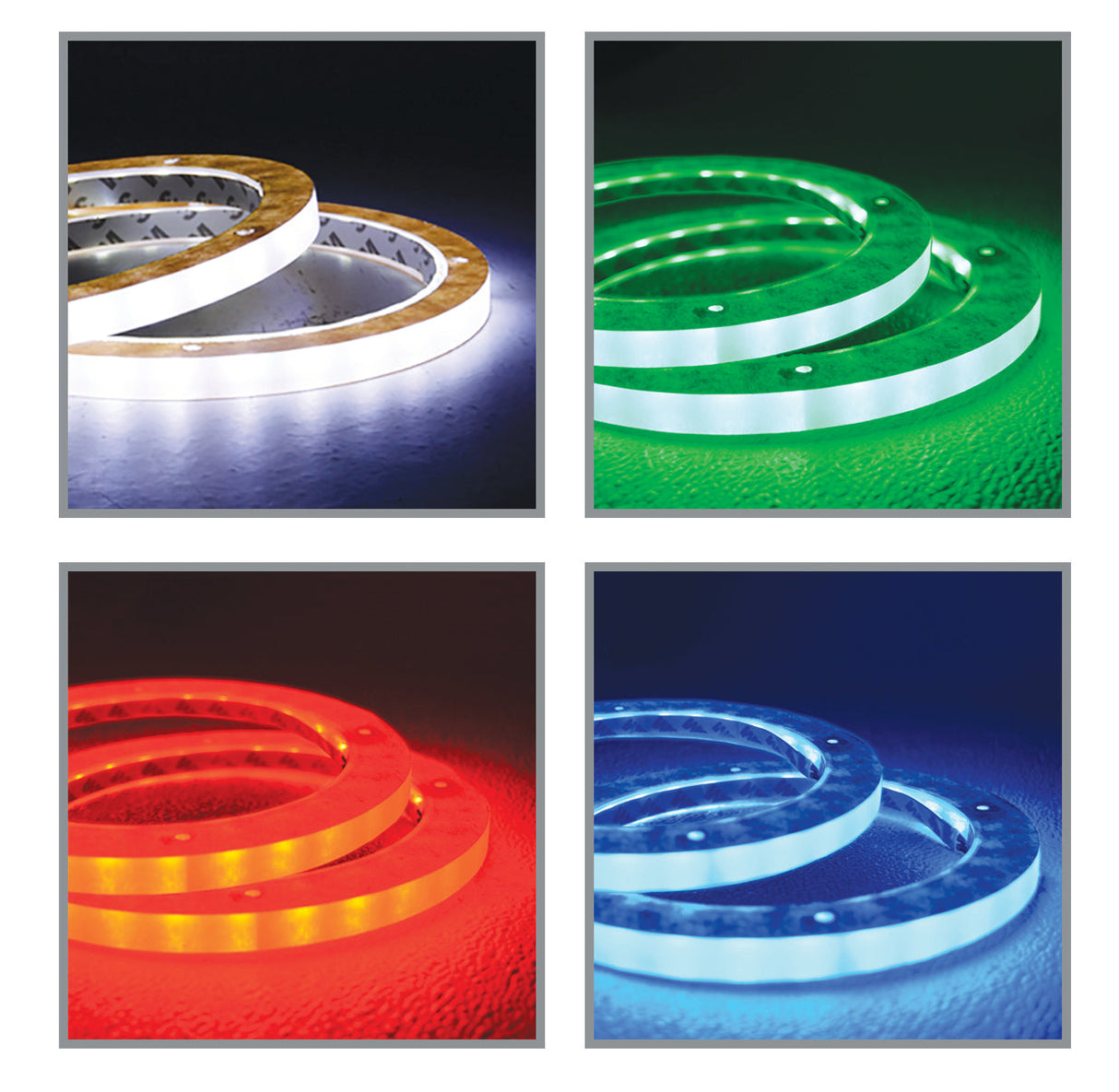 6.5" RGB LED Speaker Rings (NL-RIAPMP-6RGB) Audiopipe