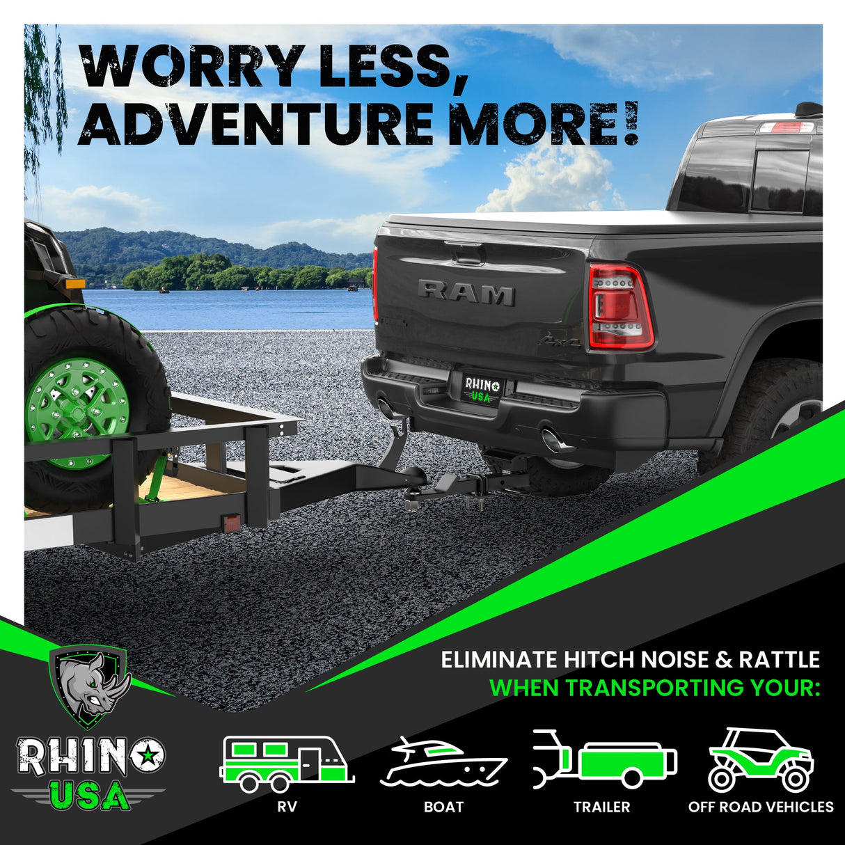 Anti-Rattle Hitch Tightener