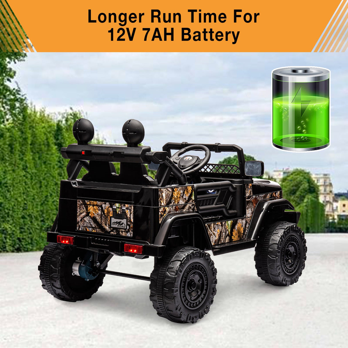 12V Electric Ride-On Truck Car with Parent Remote Control